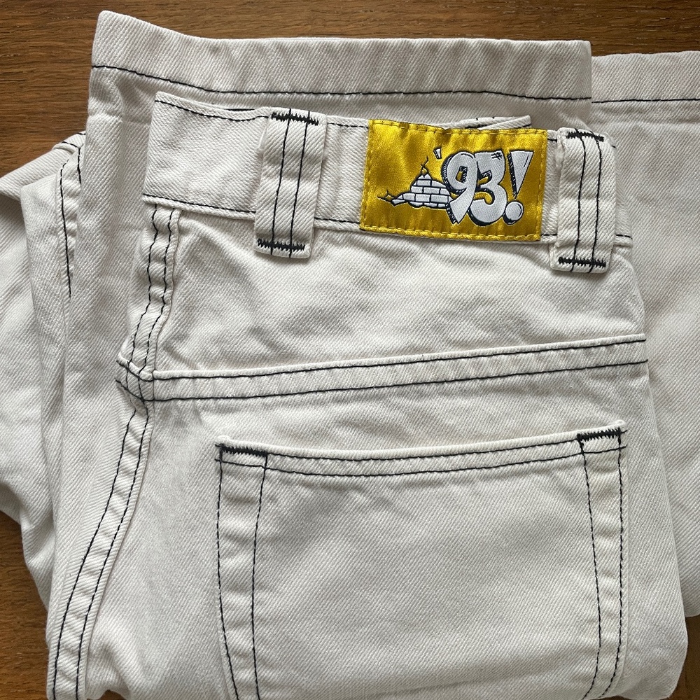 POLAR '93! PANTS - white denim - 28 x 30